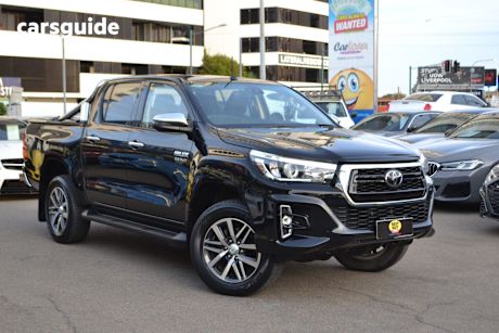 Black 2019 Toyota Hilux Ute Tray SR5 4X4