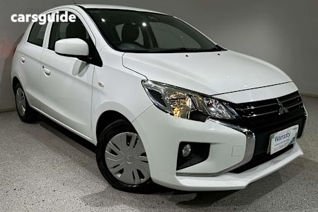 White 2021 Mitsubishi Mirage Hatch ES F