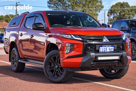 Orange 2022 Mitsubishi Triton Ute Tray GSR 4X4
