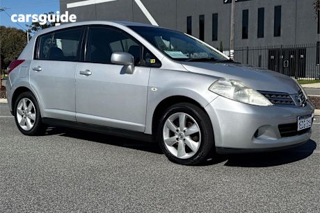 Silver 2013 Nissan Tiida Hatch ST F