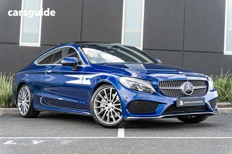 Blue 2016 Mercedes-Benz C300 Coupe