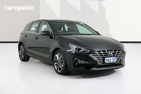 Black 2021 Hyundai I30 Hatchback Elite