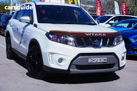 White 2016 Suzuki Vitara Wagon S Turbo (Fwd)