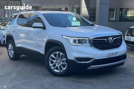 White 2018 Holden Acadia Wagon Lt (2Wd)