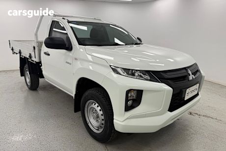 White 2022 Mitsubishi Triton Cab Chassis Glx (4X2)