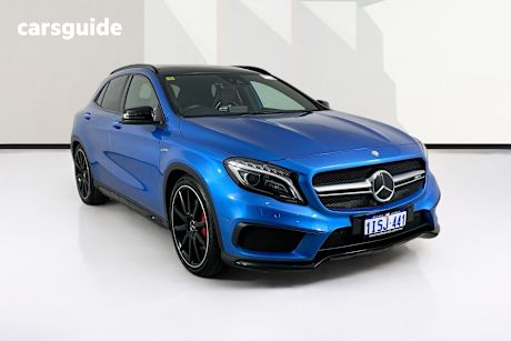Blue 2016 Mercedes-Benz GLA45 Wagon 4Matic
