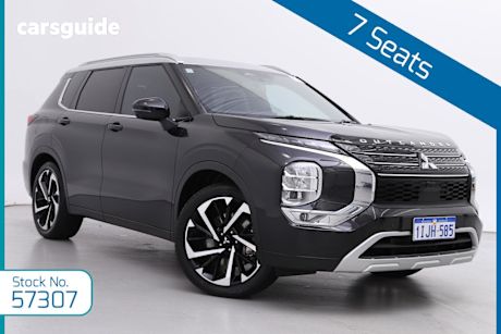 Black 2023 Mitsubishi Outlander Wagon Exceed Tourer 7 Seat (Awd)