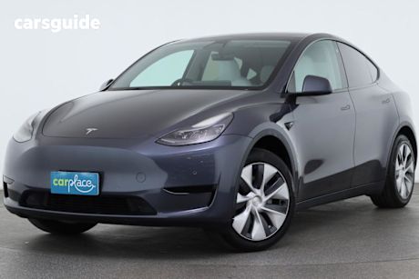 Grey 2023 Tesla Model Y Wagon Rear-Wheel Drive