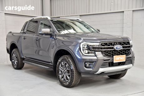 Grey 2024 Ford Ranger Ute Tray WILDTRAK 4X4