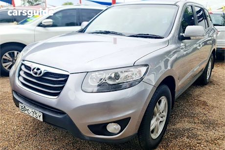Silver 2010 Hyundai Santa FE Wagon Slx Crdi (4X4)