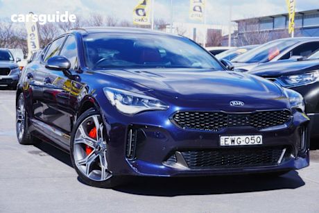 Blue 2020 Kia Stinger Sedan Gt (Black Leather)