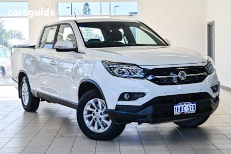 White 2021 Ssangyong Musso Ute Tray ELX 4X4
