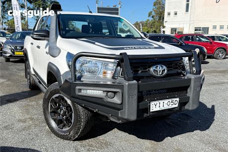 White 2018 Toyota Hilux Dual Cab Utility Rugged (4X4)