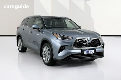 Blue 2021 Toyota Kluger Wagon Grande Hybrid Awd