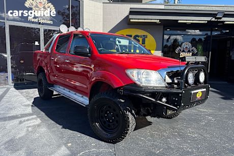 Red 2011 Toyota Hilux Ute Tray SR5 4X4