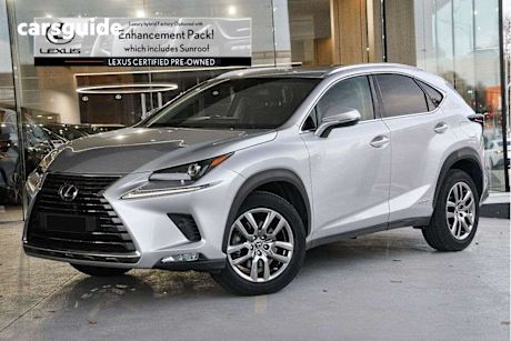 Silver 2017 Lexus NX SUV NX300H LUXURY F