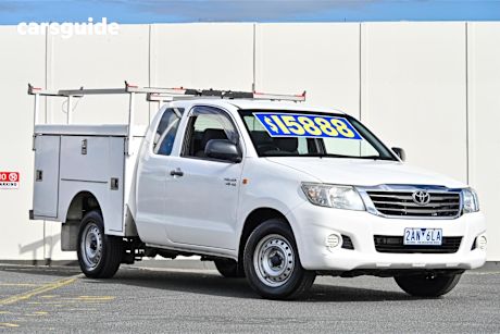White 2012 Toyota Hilux X Cab Pickup Sr