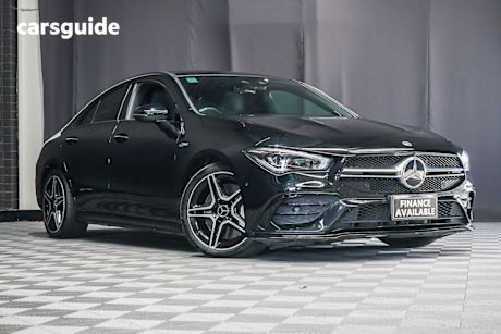 Black 2020 Mercedes-Benz CLA35 Coupe 4Matic