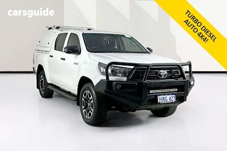 White 2022 Toyota Hilux Double Cab Pick Up Workmate (4X4)