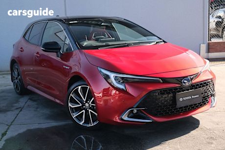 Red 2024 Toyota Corolla Hatch ZR HYBRID F