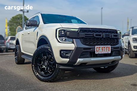 White 2024 Ford Ranger Ute Tray WILDTRAK 4X4