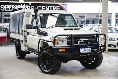 White 2017 Toyota Landcruiser Ute Tray WORKMATE 4X4
