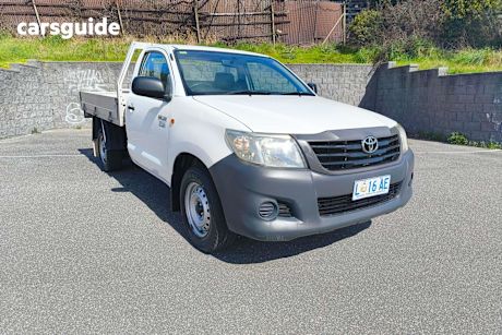 White 2011 Toyota Hilux Ute Tray WORKMATE R