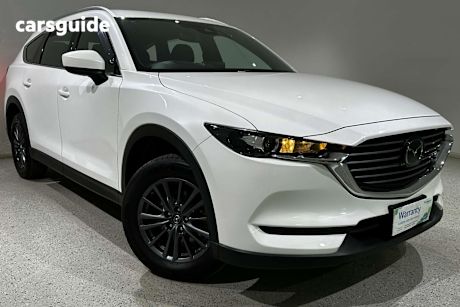 White 2021 Mazda CX-8 SUV SPORT F