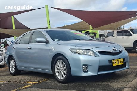 Blue 2009 Toyota Camry Sedan HYBRID F