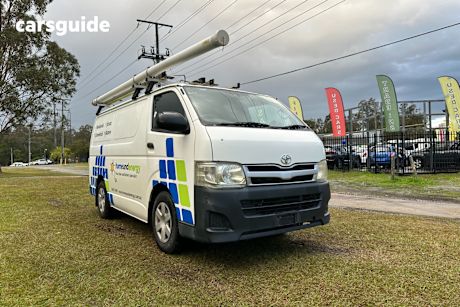 White 2013 Toyota HiAce Van Lwb