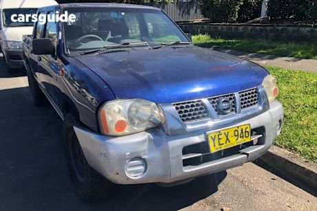 Blue 2002 Nissan Navara Dual Cab Pick-up St