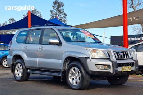 Silver 2004 Toyota Landcruiser Prado SUV GXL 4X4