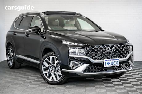 Black 2021 Hyundai Santa FE Wagon Highlander Crdi (Awd)