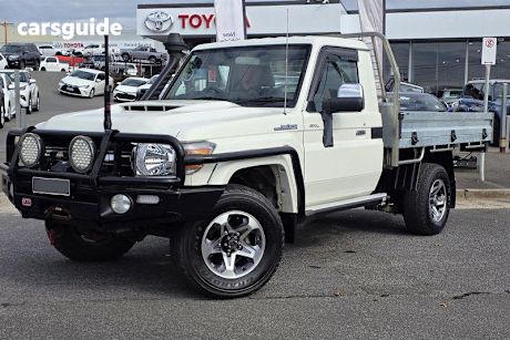 White 2021 Toyota Landcruiser Ute Tray GXL 4X4
