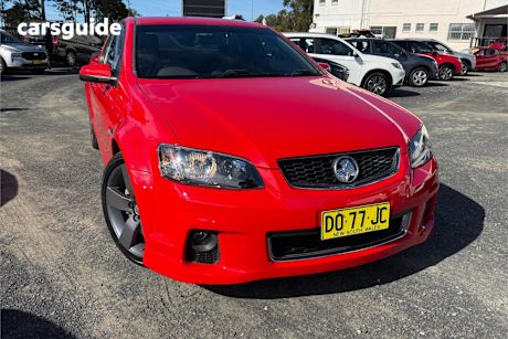 Red 2012 Holden Commodore Utility Sv6