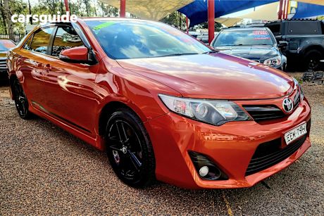 Orange 2014 Toyota Camry Sedan Rz S.E.