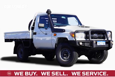 White 2020 Toyota Landcruiser Cab Chassis Workmate