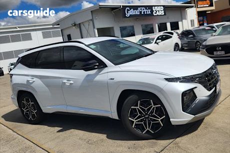 White 2022 Hyundai Tucson SUV ELITE N LINE 4X4