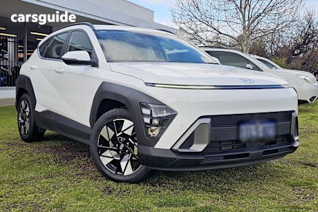 White 2023 Hyundai Kona SUV F