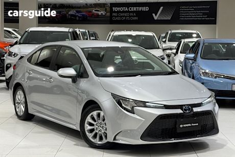 Silver 2022 Toyota Corolla Sedan ASCENT SPORT HYBRID F