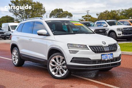 White 2018 Skoda Karoq SUV 110TSI F