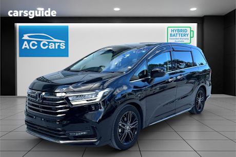 Black 2021 Honda Odyssey SUV HEV, PEOPLE MOVER, HONDA SENSING,