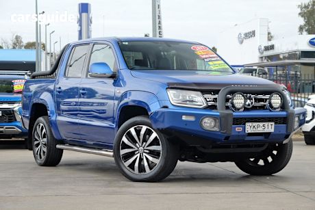 Blue 2017 Volkswagen Amarok Ute Tray TDI550 ULTIMATE 4X4