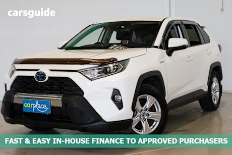 White 2019 Toyota RAV4 Wagon Gx Awd Hybrid