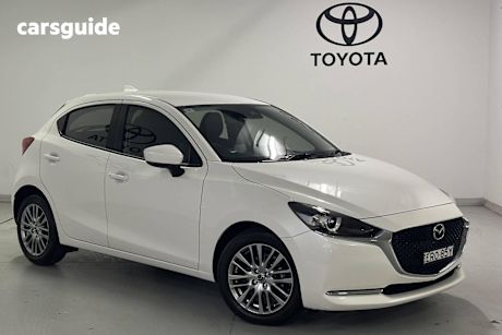 White 2022 Mazda 2 Hatchback G15 Evolve