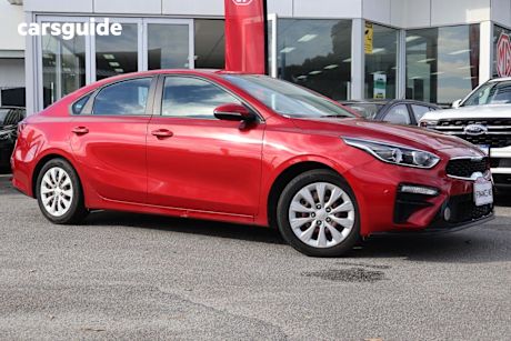 Red 2021 Kia Cerato Sedan S