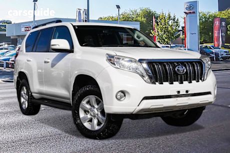 White 2014 Toyota Landcruiser Prado SUV GXL 4X4