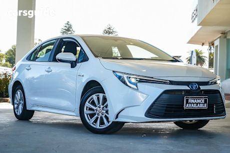 White 2024 Toyota Corolla Sedan Ascent Sport + Conv Pk Hybrid