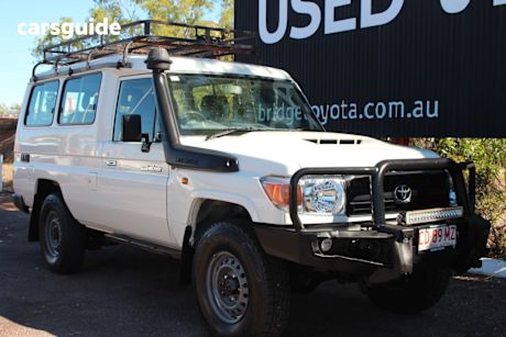 White 2019 Toyota Landcruiser Workmate (4X4) 2 Seat