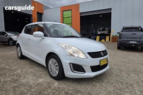 White 2015 Suzuki Swift Hatch GL F